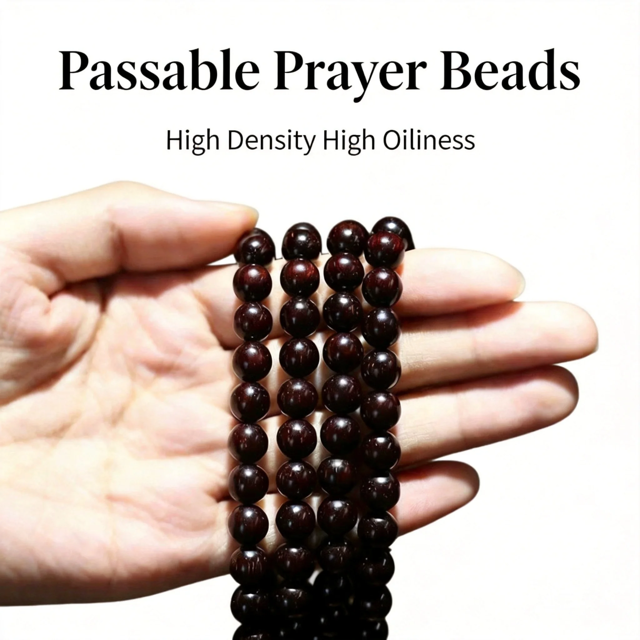 Traditional Chinese Style Lucky Small Leaf Red Sandalwood Prayer Beads Bracelet 6mm 8mm Golden Vein High Density Blessing Fortun