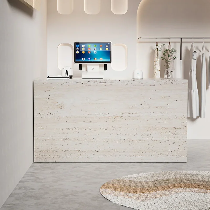 

Italian Style Clothing Store Reception Desks High-end Modern Beauty Salon Reception Desks Designer Office Furniture Recepce HBRD