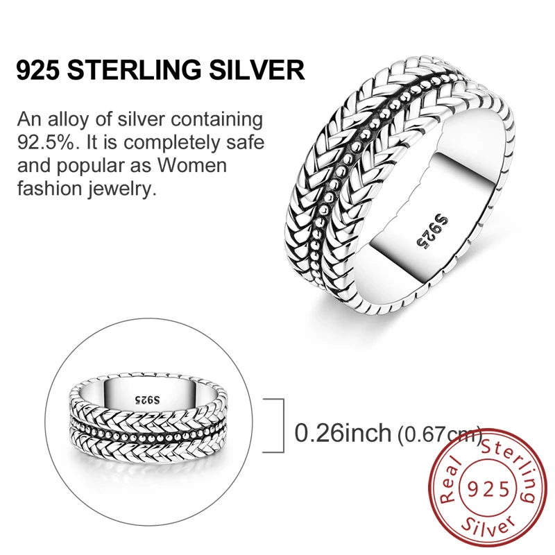 Women's 925 Sterling Silver Firefly Rose Ring
