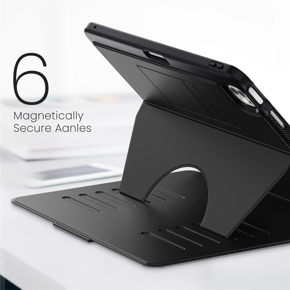 Imagem -03 - Capa de Tablet Inteligente em Couro pu para Ipad Sucção Traseira Capa Multifold Ipad Pro 11 m4 A2925 A2926 2023