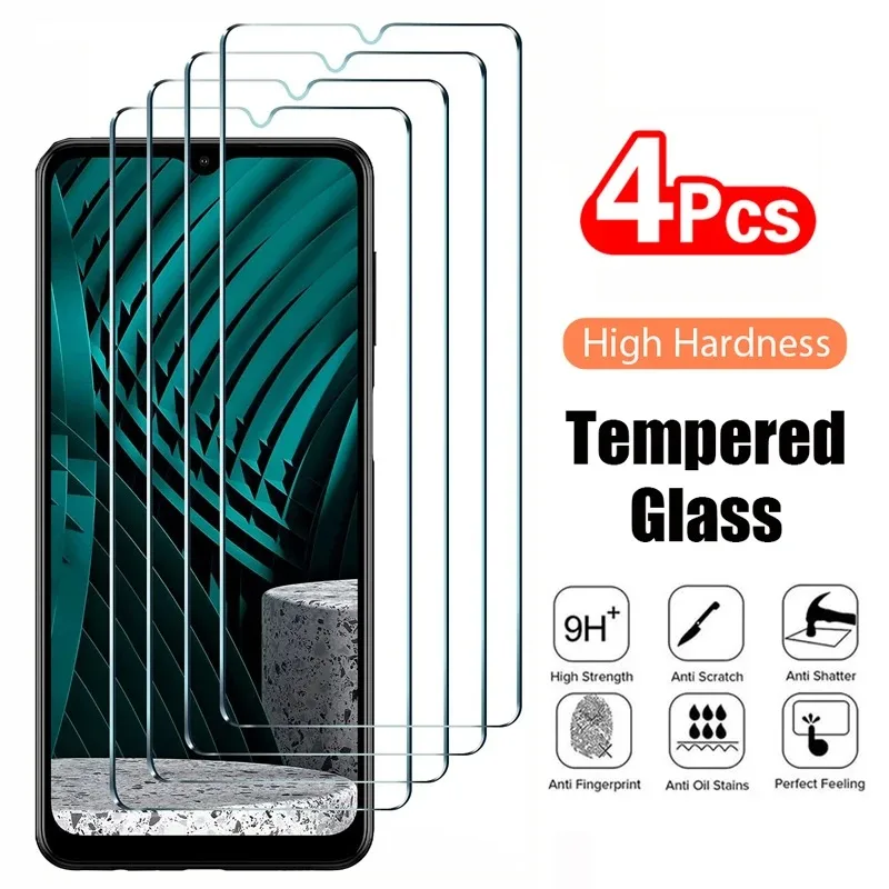 4PCS Tempered Glass…