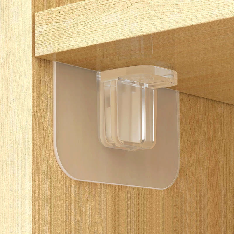 4/10pcs Adhesive Shelf Support Pegs Shelf Support Adhesive Pegs Closet Cabinet Shelf Support Clips Wall Hangers Strong Holders