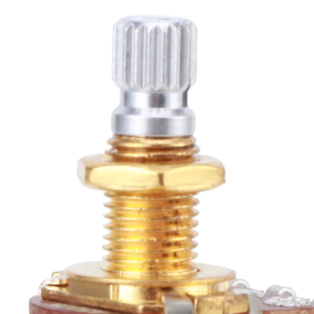 2pcs A500K Value Guitar Potentiometer​ ​18mm Shaft Length ​Push-Pull Function​ ​Push Pull Pot​ ​Audio Taper​