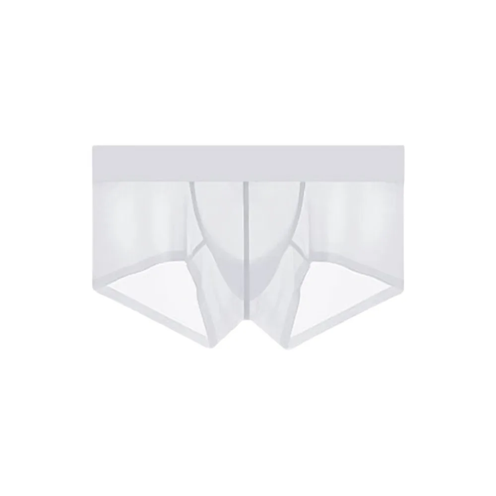 

Men's Underwear Ultra-Thin Ice Silk Breathable Transparent Sexy Briefs Boxer Shorts