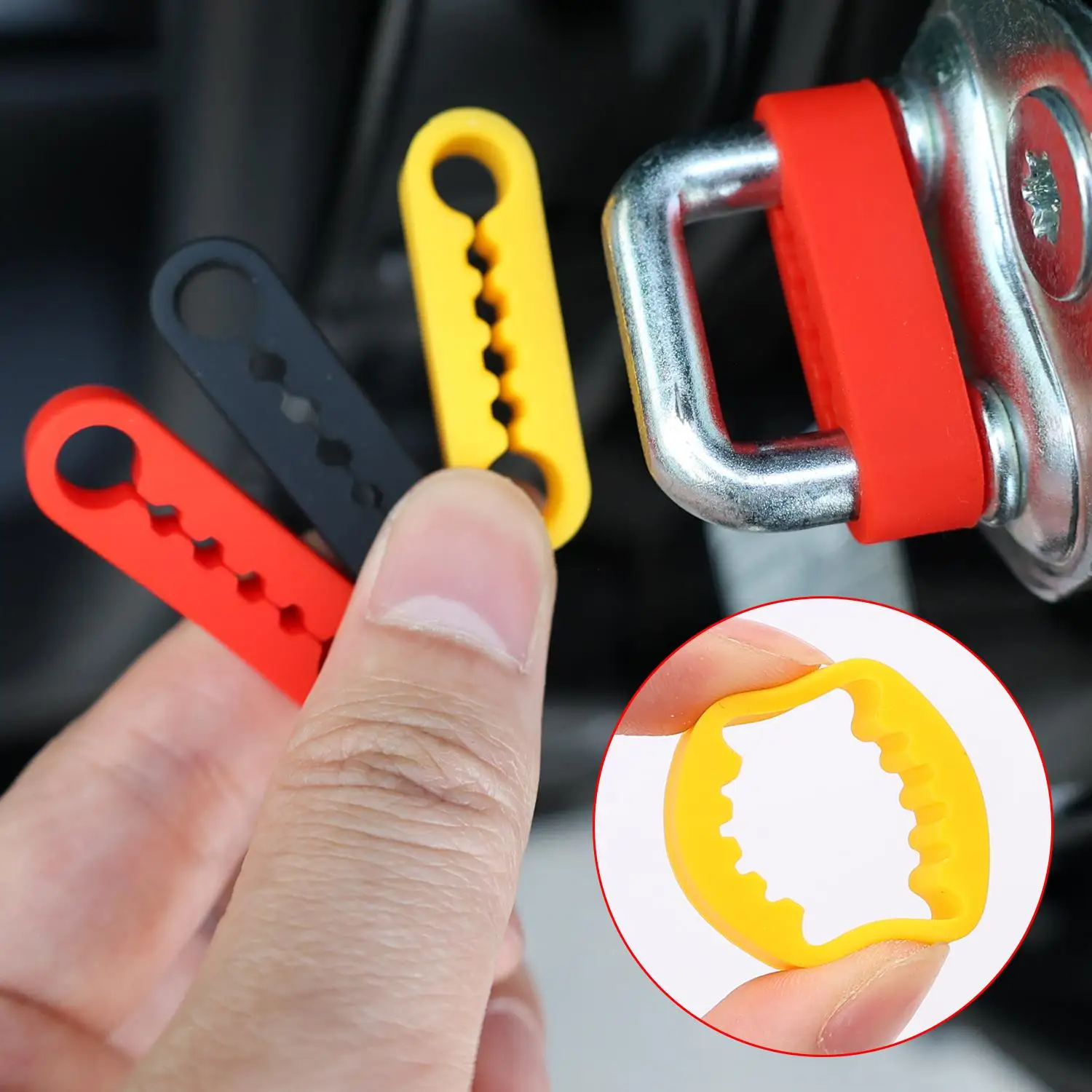 Car Door Shock Absorber Pads Silicone Elastic Damper Cushion Car Door Shock Absorber Cushion for Vehicles RV Truck Automotive