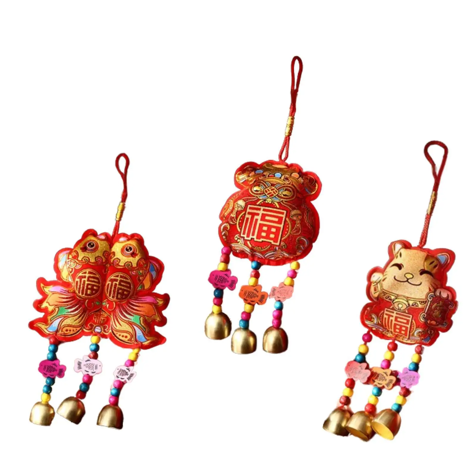 Ornamen Gantung Lonceng Tahun Baru Imlek 2025 untuk Plafon Kantor Kamar Tidur