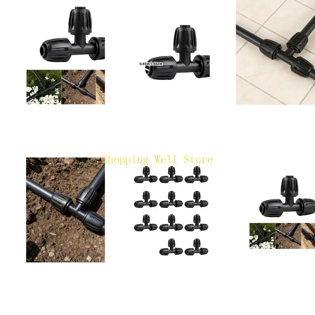 KX4B 14Pcs Garden Watering Joints Plastic Irrigation Parts For Greenhouses Farming
