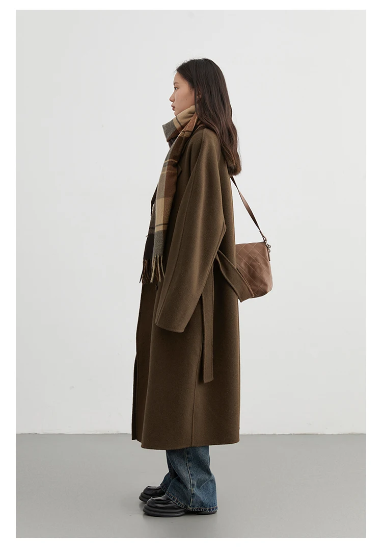 CHIC VEN Women Long Double-sided Woolen Coats Retro Loose Female Overcoat Double Breasted Ladies Windbreak Autumn Winter 2026 14 S7745dca16b5443e8b8ba55a5e038f286V