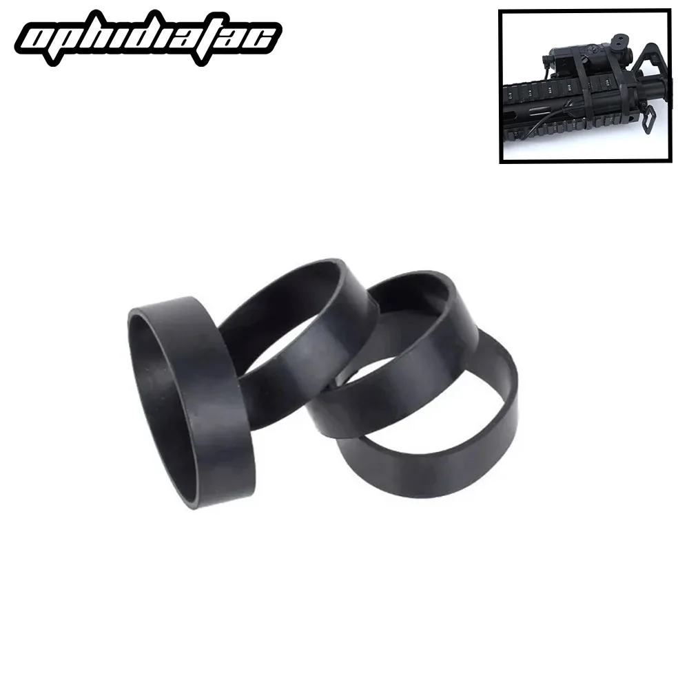 

OPHIDIAN 4 шт. пневматический пистолет Высокопрочное эластичное резиновое кольцо охотничья рельефная резинка подходит для DBAL A2 PEQ 15 фонарик лазер S