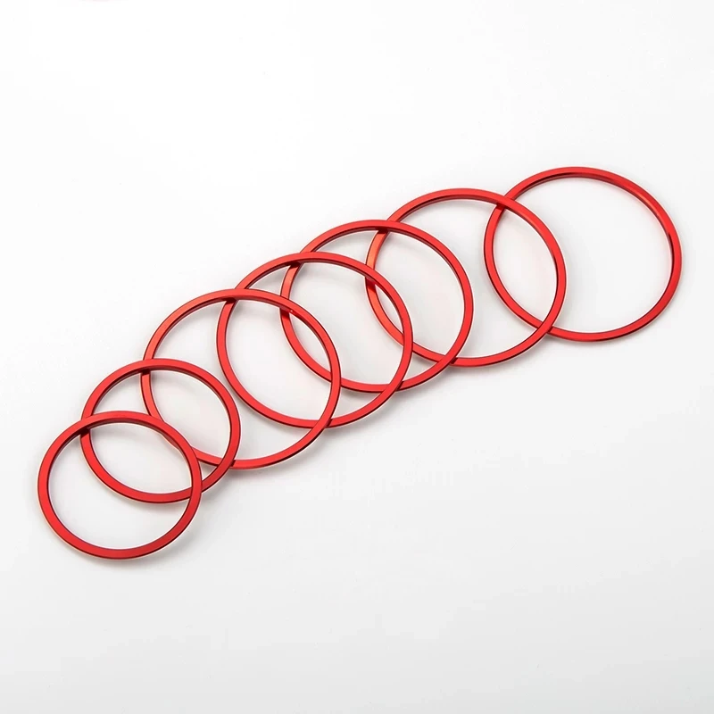 Car Air Condition Air Vent Outlet Decoration Inner Ring Trim Sticker Fit For Mercedes Benz C Class W205 GLC Class Accessories
