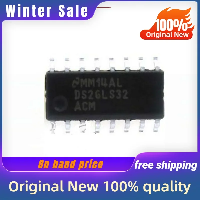 10PCS New original DS26LS32 DS26LS32ACM DS26LS32ACMX SOP16 quality goods