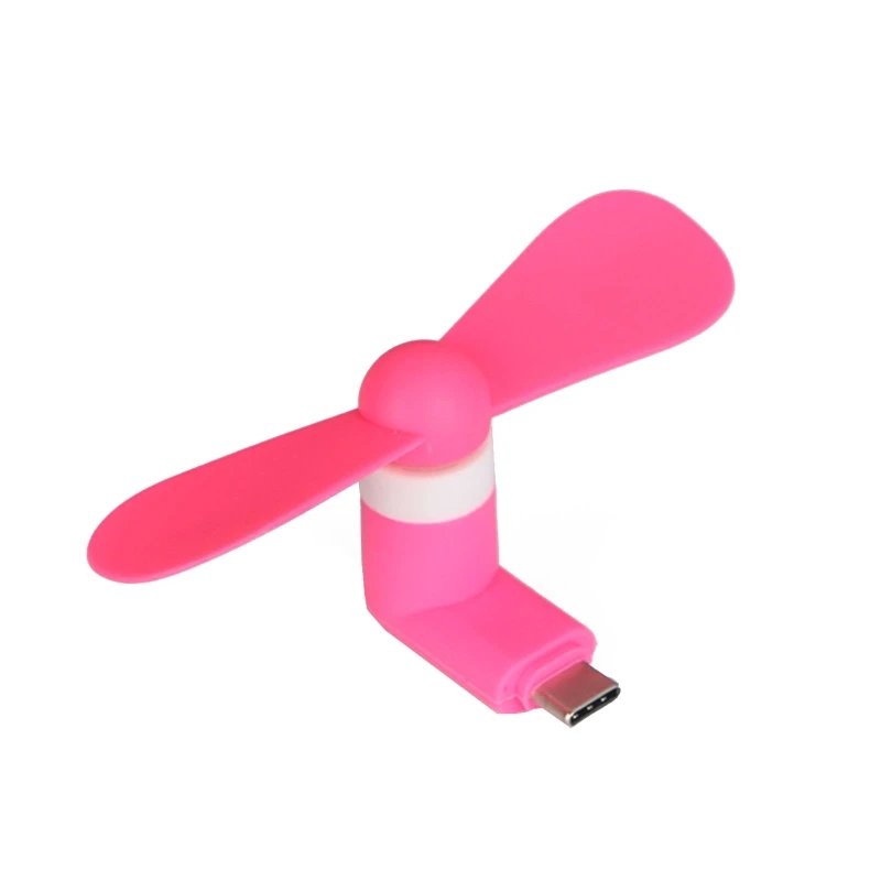 안드로이드 장치용 휴대용 USB C 포트 팬 여름 액세서리 휴대폰 미니 팬