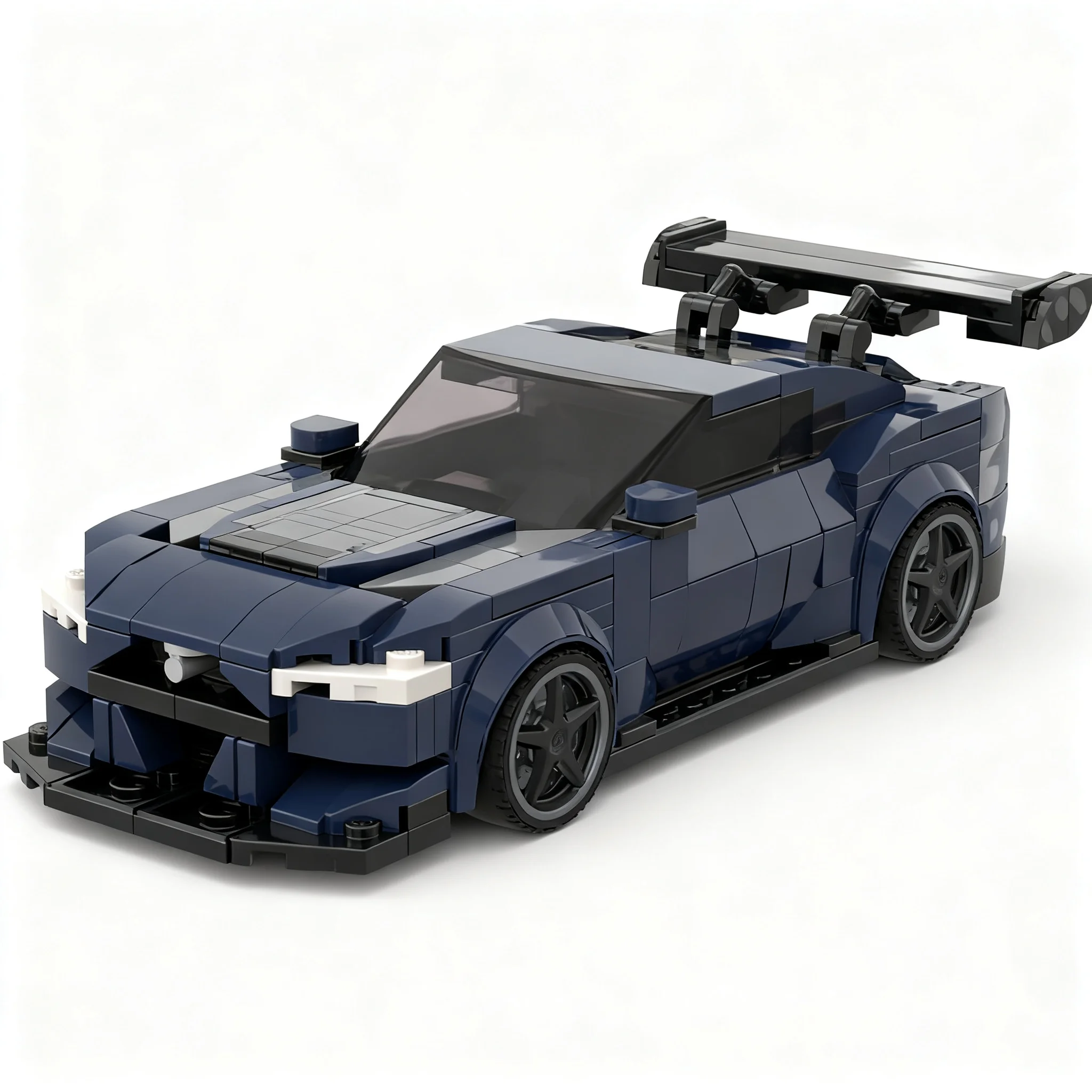 378pcs MOC Fordes Mustangs GT500 Based On Mudtang Dark Horse City Champions Model Building Blocks Christmas Gifts Toy Craft