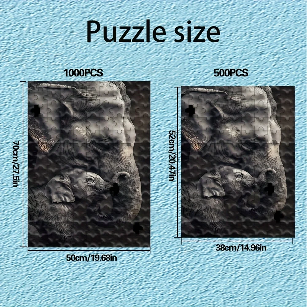 500/1000 stuks puzzel voor volwassenen |   Hoogwaardig, stressverlichtend leuk familiespel, ideaal voor verjaardagen, Kerstmis, Halloween en cadeau