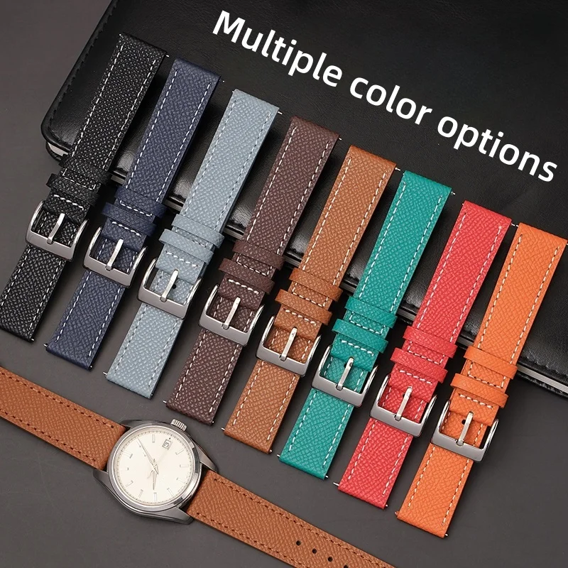 

Кожаный ремешок для часов 18/20/22 мм для SEIKO CASIO OMEGA, модный ремешок для часов в стиле ретро, мужской и женский браслет, аксессуары для часов