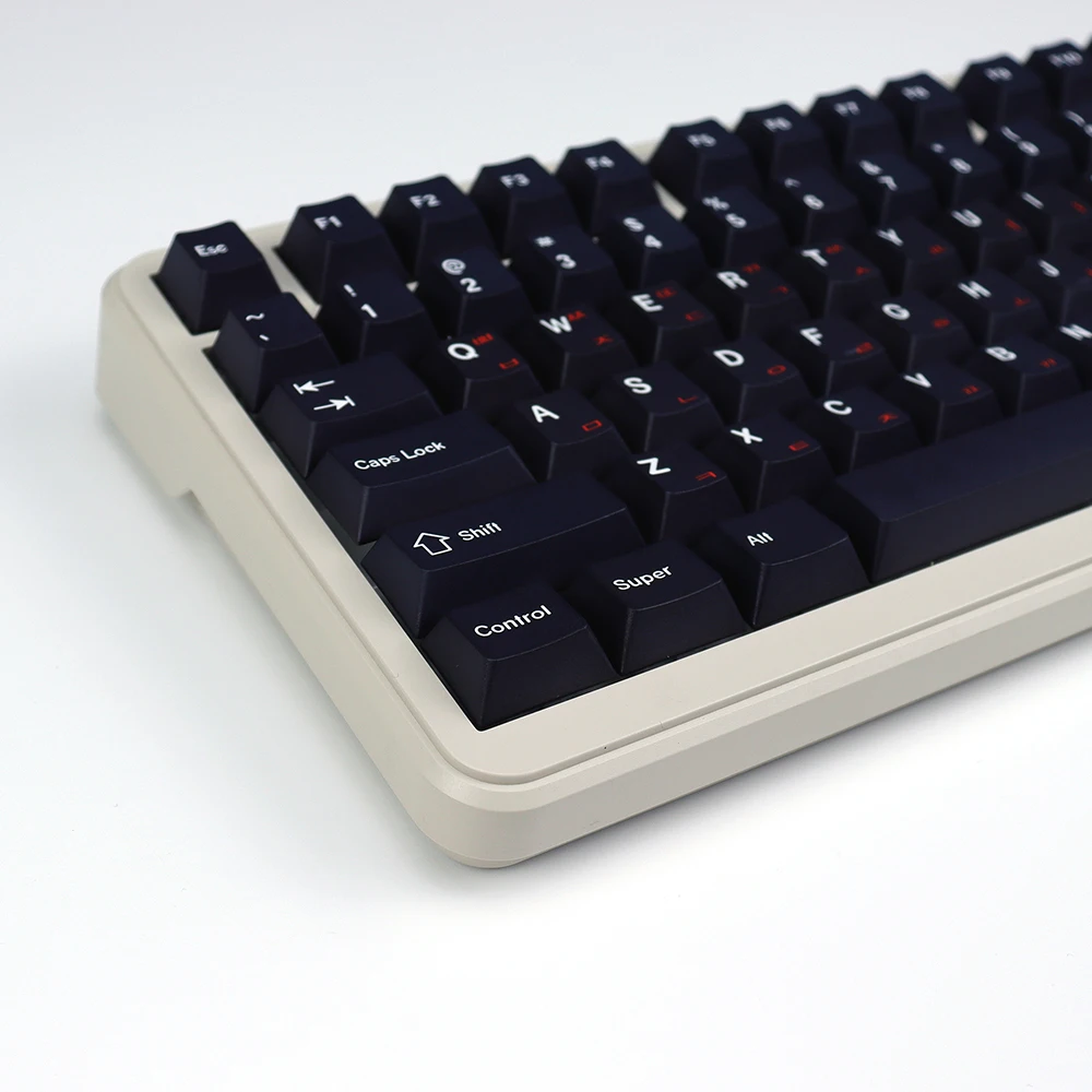 

GMK black and white red keycap Korean Russian Japanese cherry original factory height PBT five-sided hot sublimation