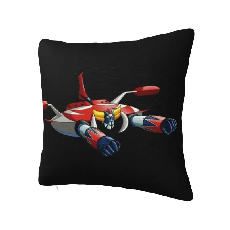 UFO Goldorak Grendizer Robot Cushion Covers Luxury Decoration Anime Manga Cushion Peach skin polyester pillowcase