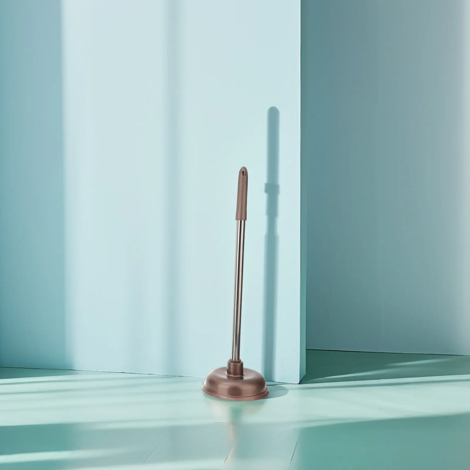 

1 Set Toilet Brush and Plunger Set Soft Bristles Ergonomic Handle Toilet Cleaning Tool Holder Compact Bathroom Accessory