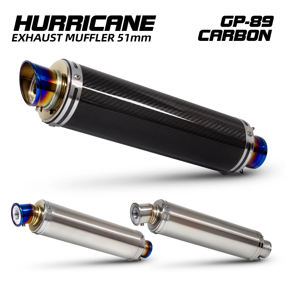 Motorcycle Exhaust Muffler 51MM Scooter Exhausts Pipe Kit GP-89 Tail Tube with DB Killer For PCX150 NMAX155 SMAX155 ADV125 300SR