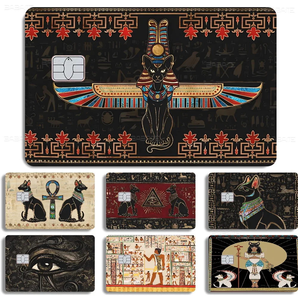 Ancient Egypt Egyptian Anime Young Creidt Card Debit Card Sticker Film Case Front Tape For Small Big Chip No Chip