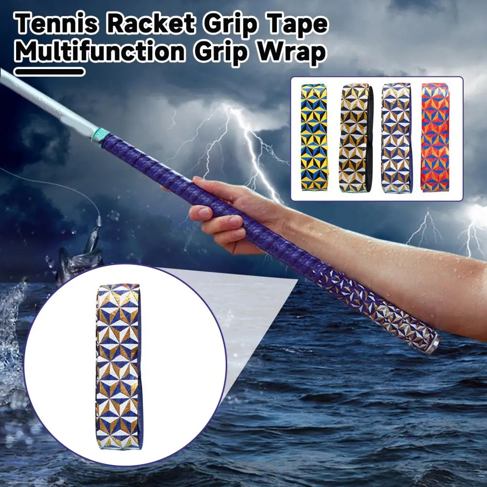 Anti-slip Grip Tape Anti-slip Tennis Racket Grip Tape with Sweat Absorbing Properties for Fishing Rods Badminton for Shock-proof