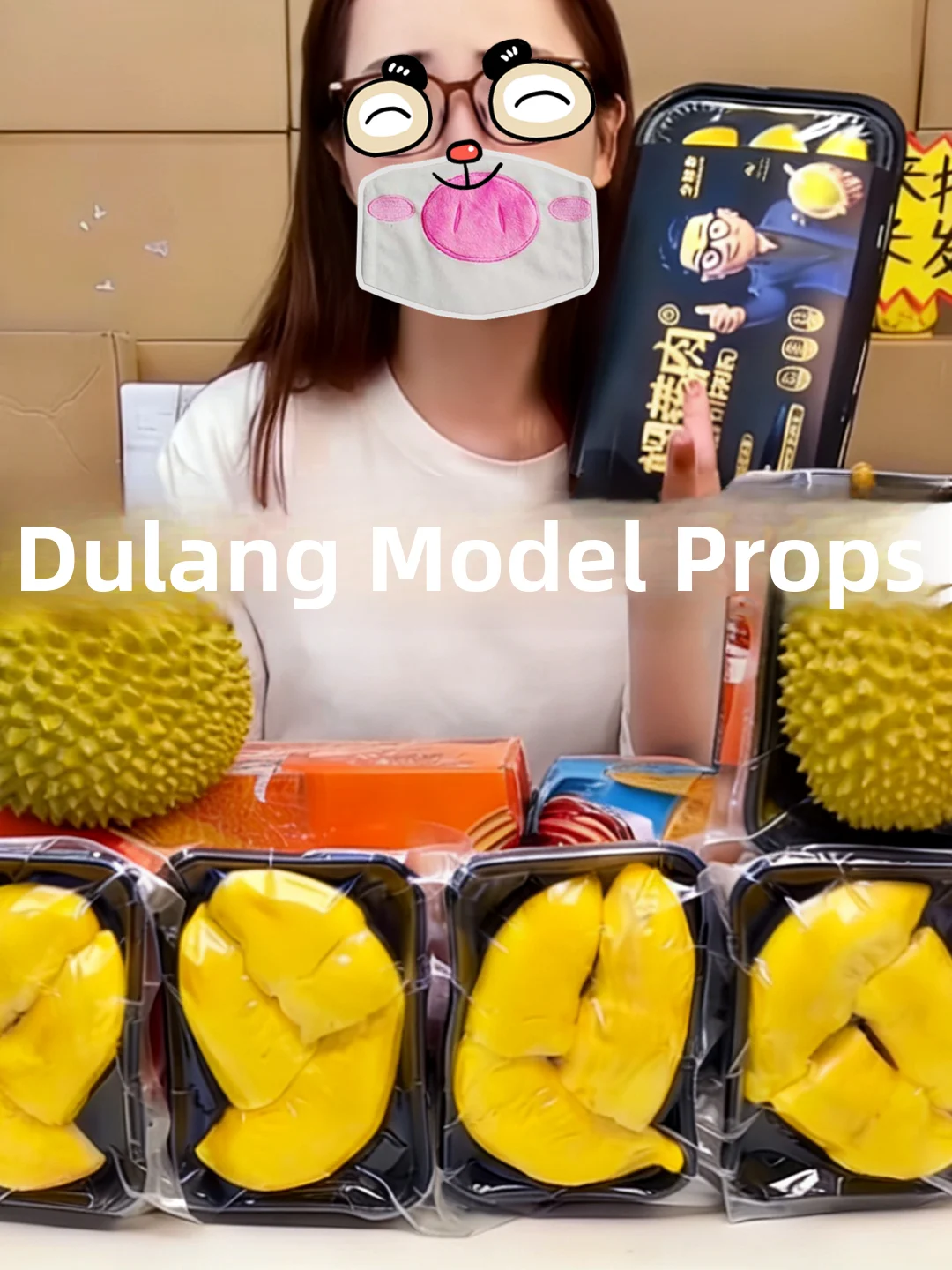 Modelo de carne de durian simulada, almohada decorativa de fruta falsa, adornos decorativos de carne de durian, accesorios realistas de fruta asiática.