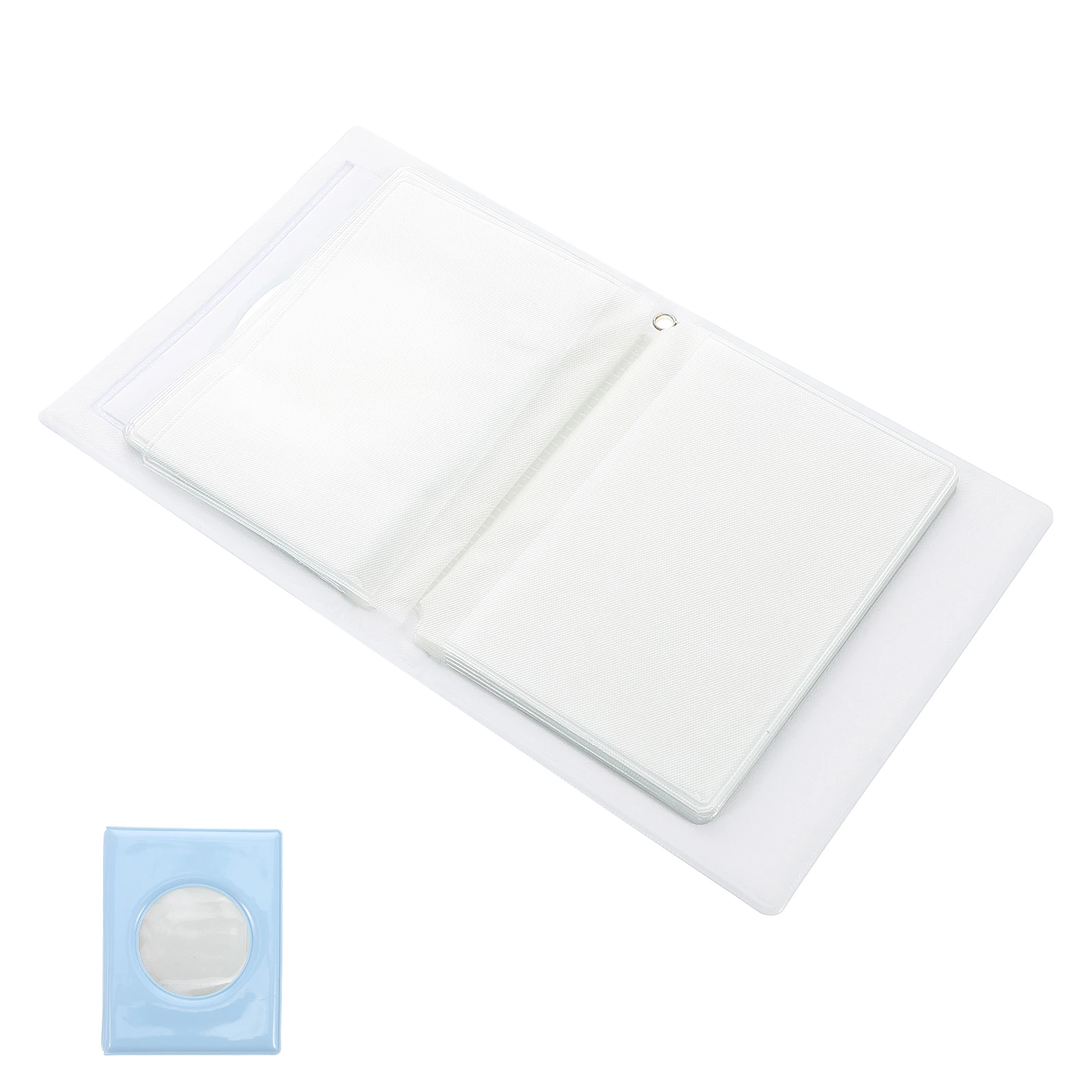 ألبوم بطاقة الصور الصغيرة الموثق 3 بوصة الجوف القلب مرآة مثل حامل بطاقة الصور السماء الزرقاء الصغيرة عرض بطاقة الصور تذكار