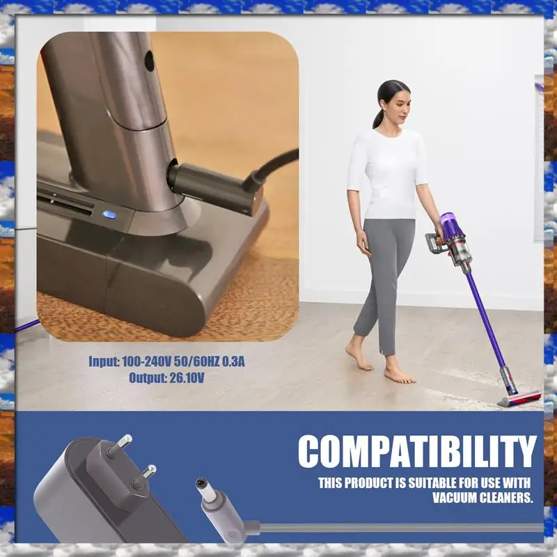 

Top Sale Vacuum Cleaner Power Adapter Robot Cleaner Replacement Charger For Dyson V6 V7 V8 DC58 DC59 DC61 DC62 DC74 EU Plug