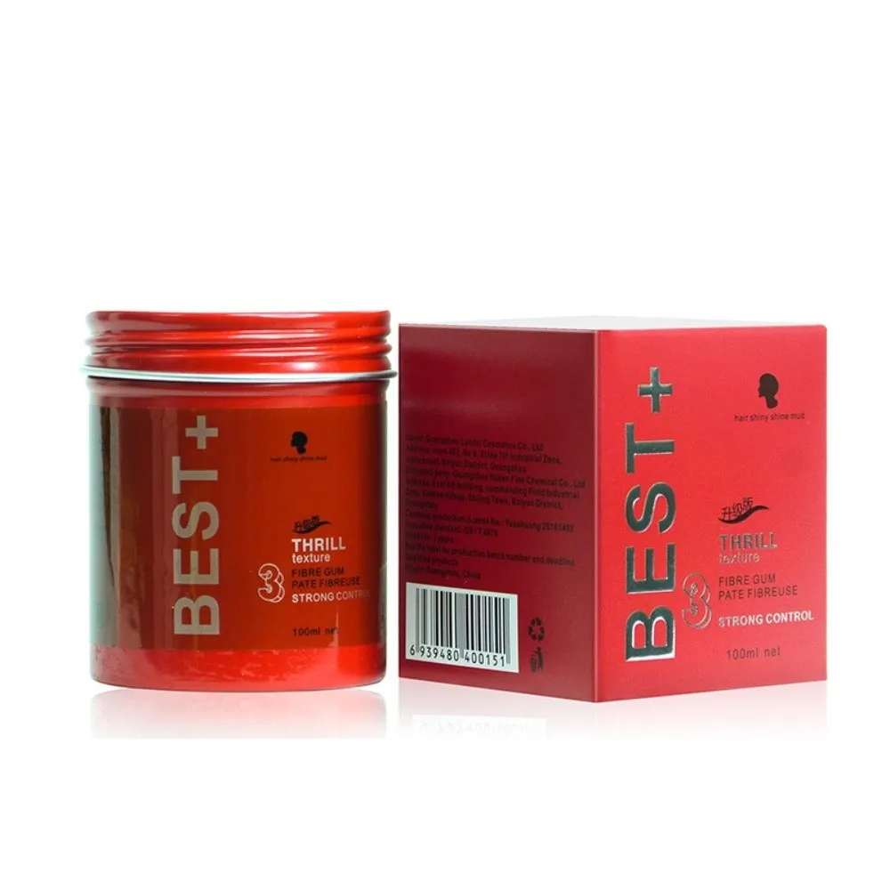 New Long Lasting Men Hair Wax Moisturizing Fluffy Matte Hair Paste Transparent Texture Men Hair Gel Hairdresser