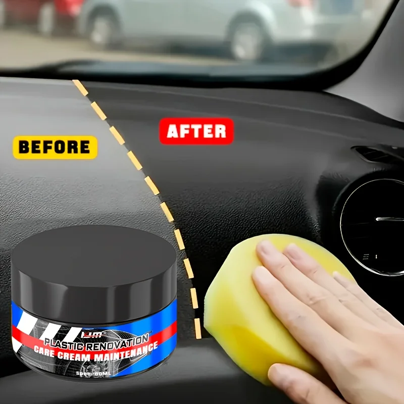 

Крем для ухода за салонами автомобилей и шин — ремонт пластика, восстановитель резинового блеска — без химических компонентов, подходит для приборной панели