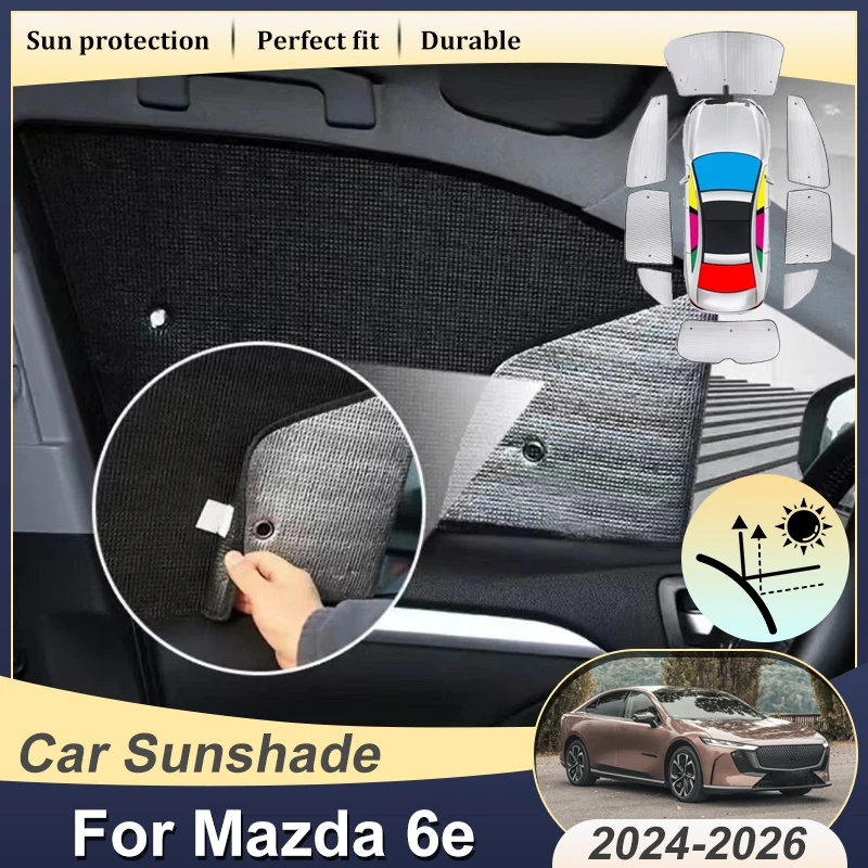

Автомобильный солнцезащитный козырек для Mazda 6e (EZ-6) 2024-2026: УФ-стойкий, теплоизоляционный, защитный элемент кузова