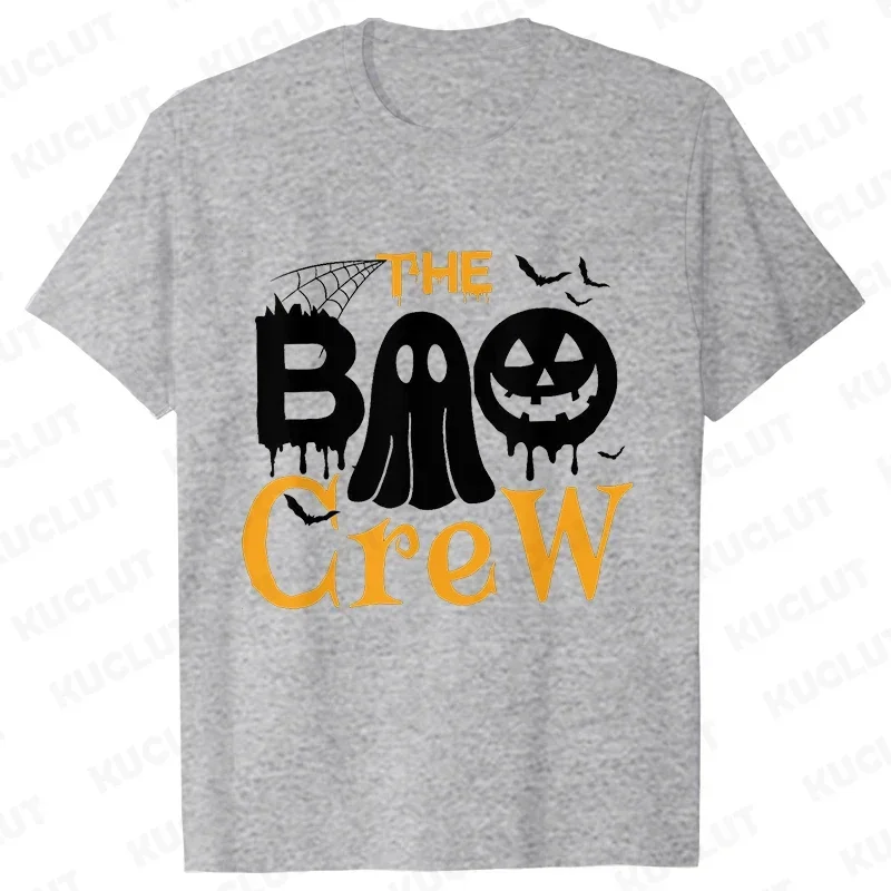 

Рубашки The Boo Crew, одинаковые футболки для всей семьи на Хэллоуин, футболки для семейной вечеринки на Хэллоуин, одежда с короткими рукавами, модные трендовые футболки