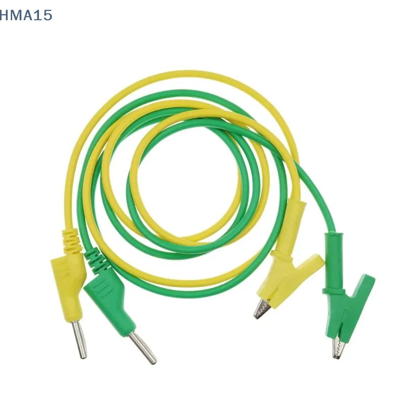 【YA】4MM Banana Plug Alligator Clip Test Leads Anti-oxidation Copper Conductor Multimeter Cable for Industry Circuit Testing