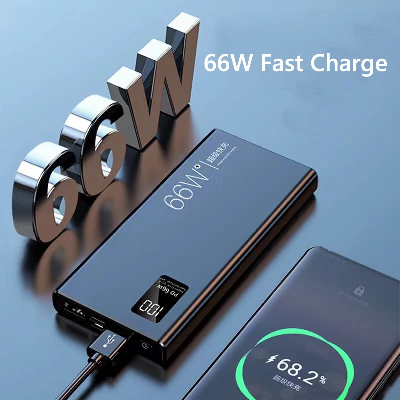 20000mAh 66W قوة البنك USB C PD20W شحن سريع Powerbank شاحن محمول ل Xiaomi لسامسونج S24 ل ممن لهم آيفون 16 #4