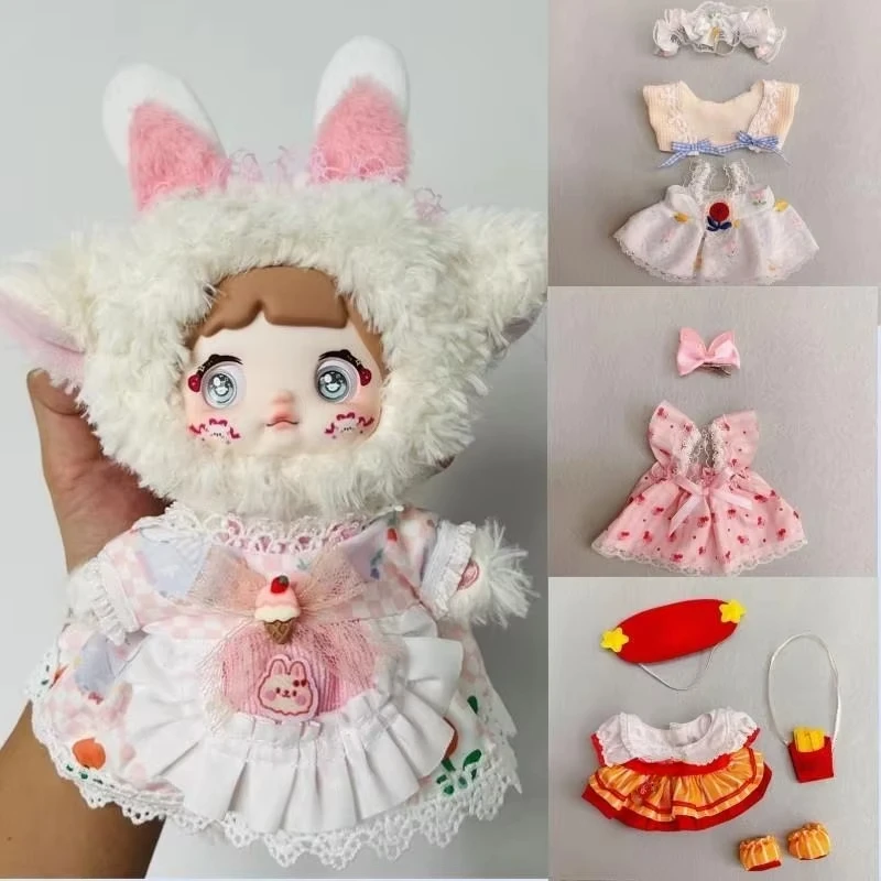 20Cm cotton doll clothes college style suit for or Nommi doll rechange cute baby clothes skirt (no doll)