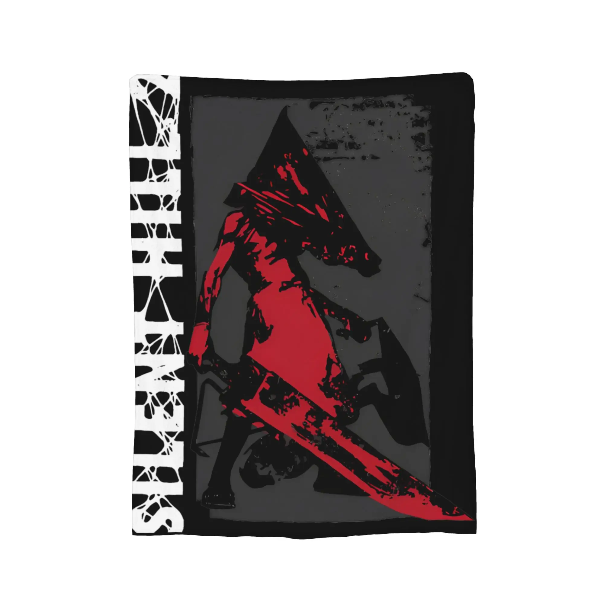 Super Soft Silent Hill 2 Video Game Blanket Premium Flannel Fleece Lightweight Red Pyramid Thing Bed Blanket Cozy Plush Blankets