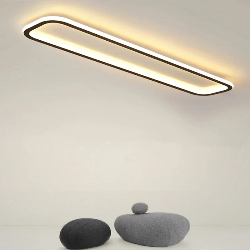 Modern LED Long Strip Ceiling Light Rectangular Aisle Lights Living Rooms Corridor Kitchen Nordic Creative Balcony Lamp Fixtures