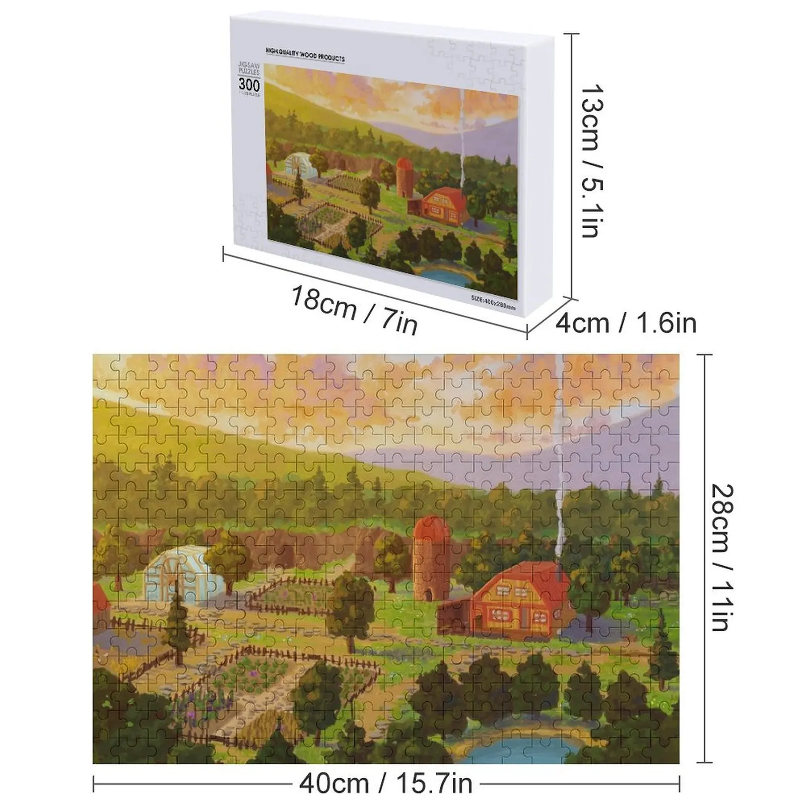 Stardew Valley - أحجية الصور المقطوعة للعبة Indie، مناشير خشبية على شكل حيوانات للبالغين