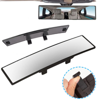 Car Convex Curved Rearview Mirror Universal Anti-Glare Wide-Angle Mirror Reversing Aid Clip-on Mounting Car Accessories