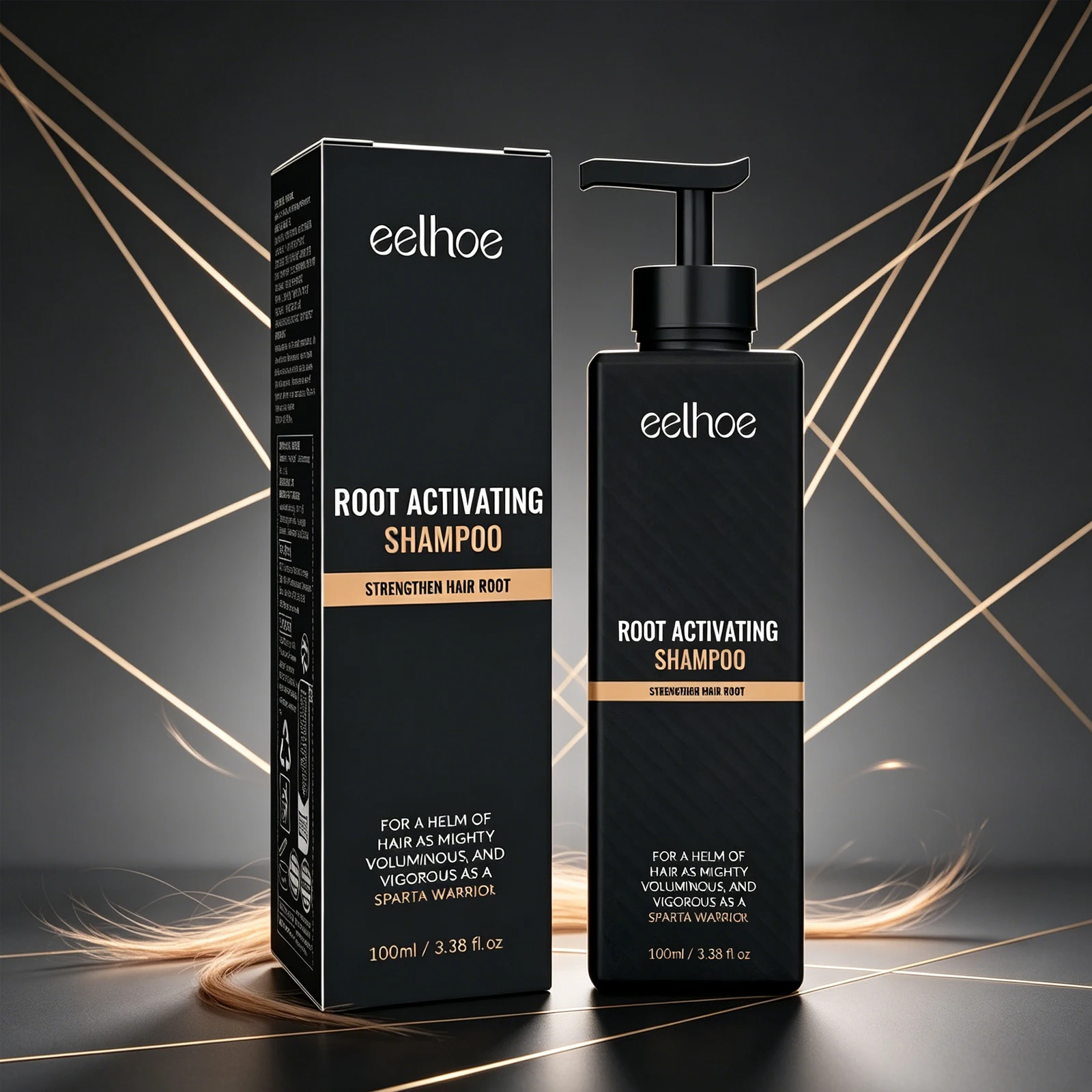 

EELHOE 100ml Dense Hair Shampoo, Hair Fall Control for Strong Thick Hair, Volumizing Fluffy Shampoo for Soft Healthy Hair Care