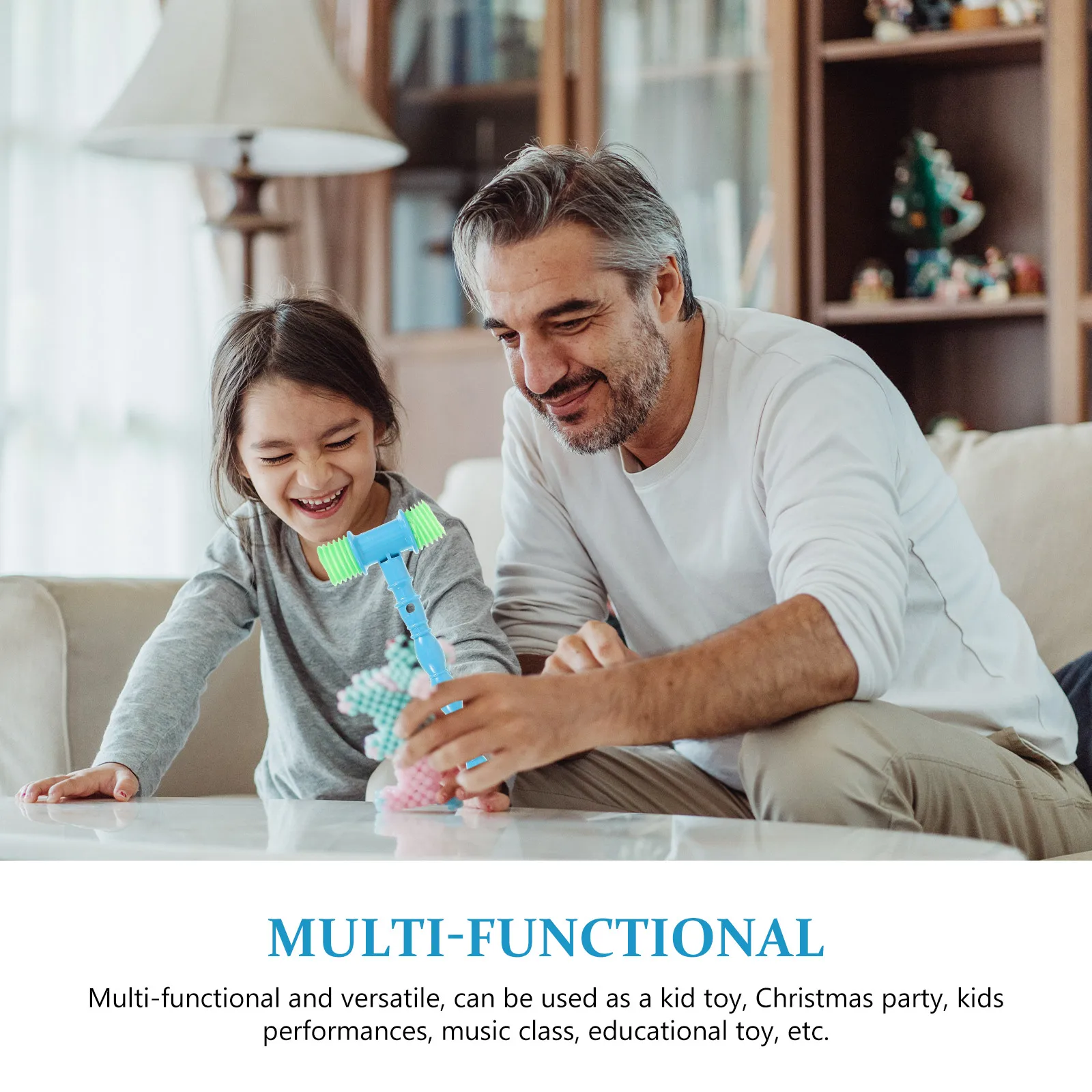 

6pcs Educational Baby Musical Toddler Hitting Plastic Hammer Small Hammer Christmas Party Music Class