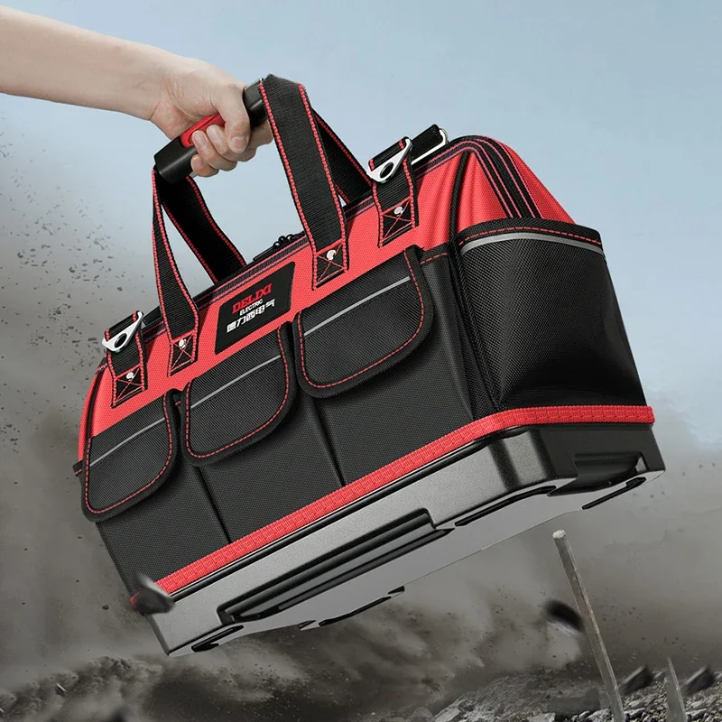 Multifunctional Large Capacity Tool Bag Portable Electrician Hardware Tools Storage Bag Carpenter Waterproof Thicked Tools Bags