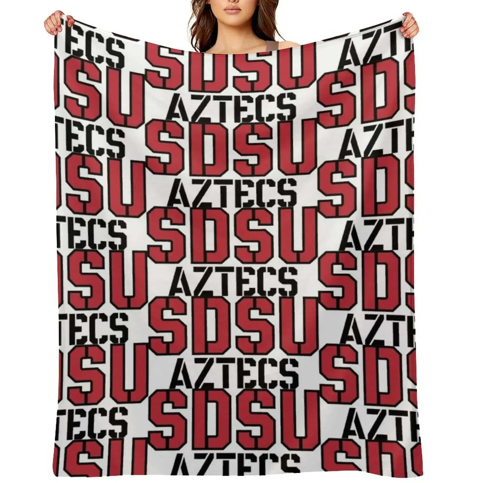 

SDSU Aztecs Throw Blanket Furry Sofa Retros Summer Blankets