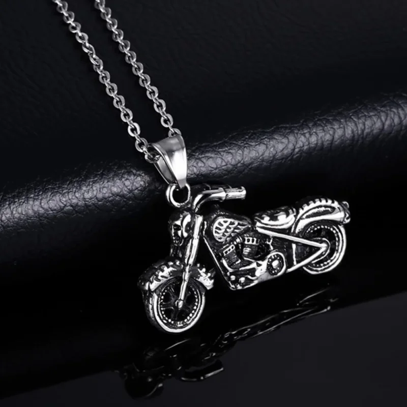 BIOSSANCE New Fashion Exquisite Alloy cast Motorcycle During Necklace For men And Women July Accessories Grades Wholesale