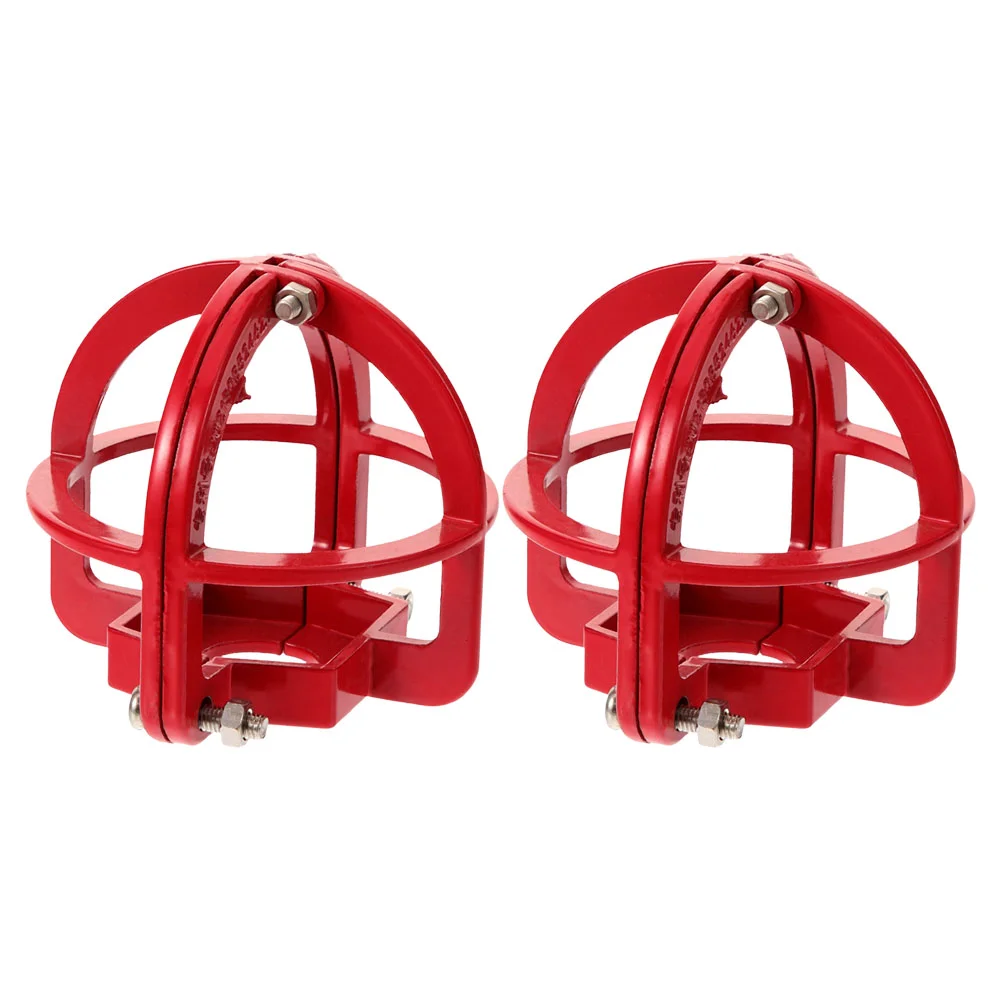 2 Pcs Fire Sprinkler Protector Heavy Duty Cover Smoke Sensor Easy Install Versatile Sprinkler Covers Fire