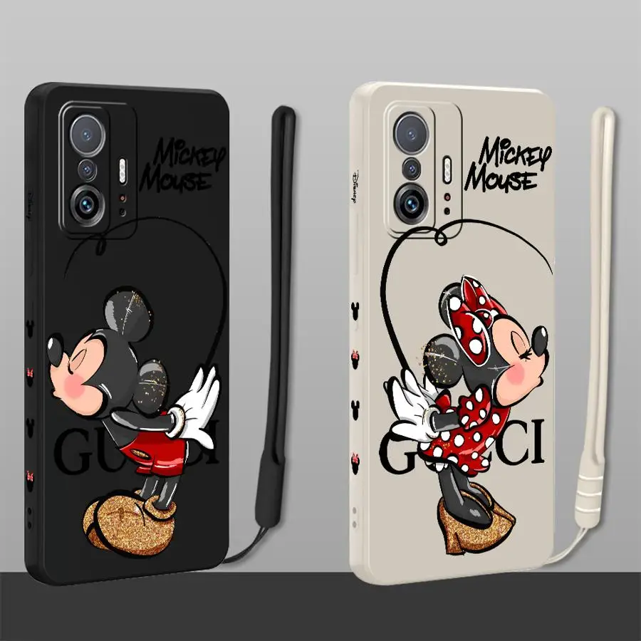 Чехол для телефона Xiaomi Mi 11 12 Lite 10T 11T 12T Pro 13, мягкий ТПУ Disney, Микки и Минни Маус