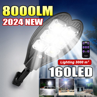 Solar Light for Outdoor 168LED Sunlight External Solar Lamp 8m Motion Sensor Light Wall Street Yard Garage Outdoor Solar Lights