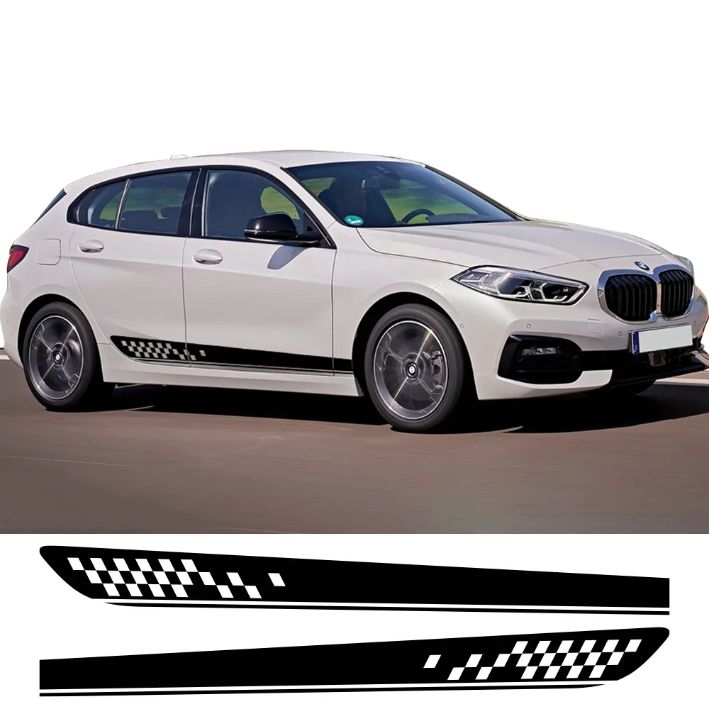 Car Side Skirt Stciker Decoration Vinyl Decals Waterproof Graphics Accessories For BMW 1 Series E82 E87 E88 F20 F21 F70 E81 F40