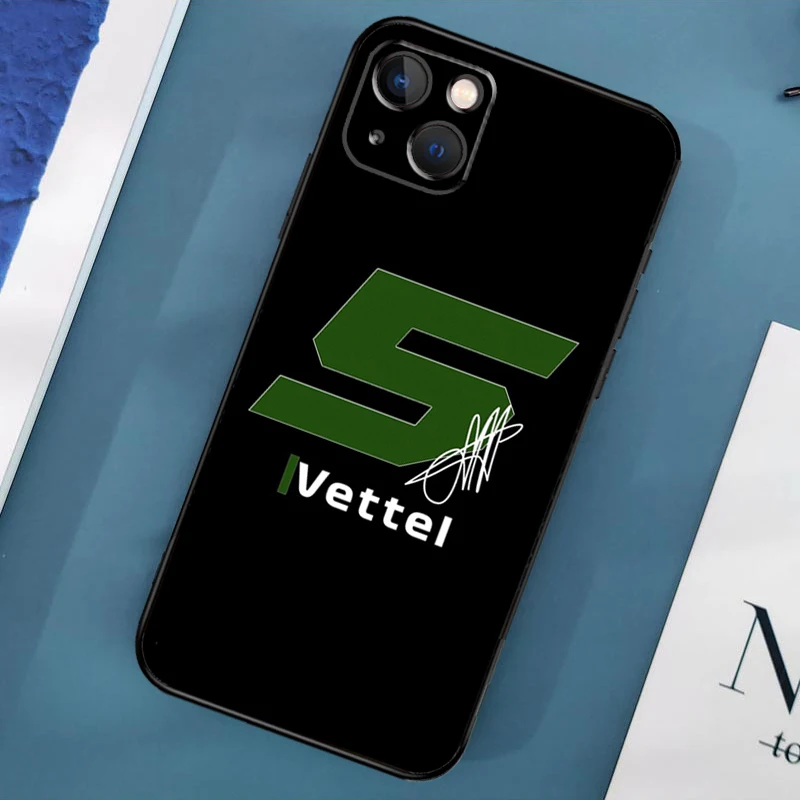 Sebastian Vettel F1 Formula Phone Case For iPhone 16 15 13 12 11 14 Pro Max Mini X XR XS MAX Plus Back Cover