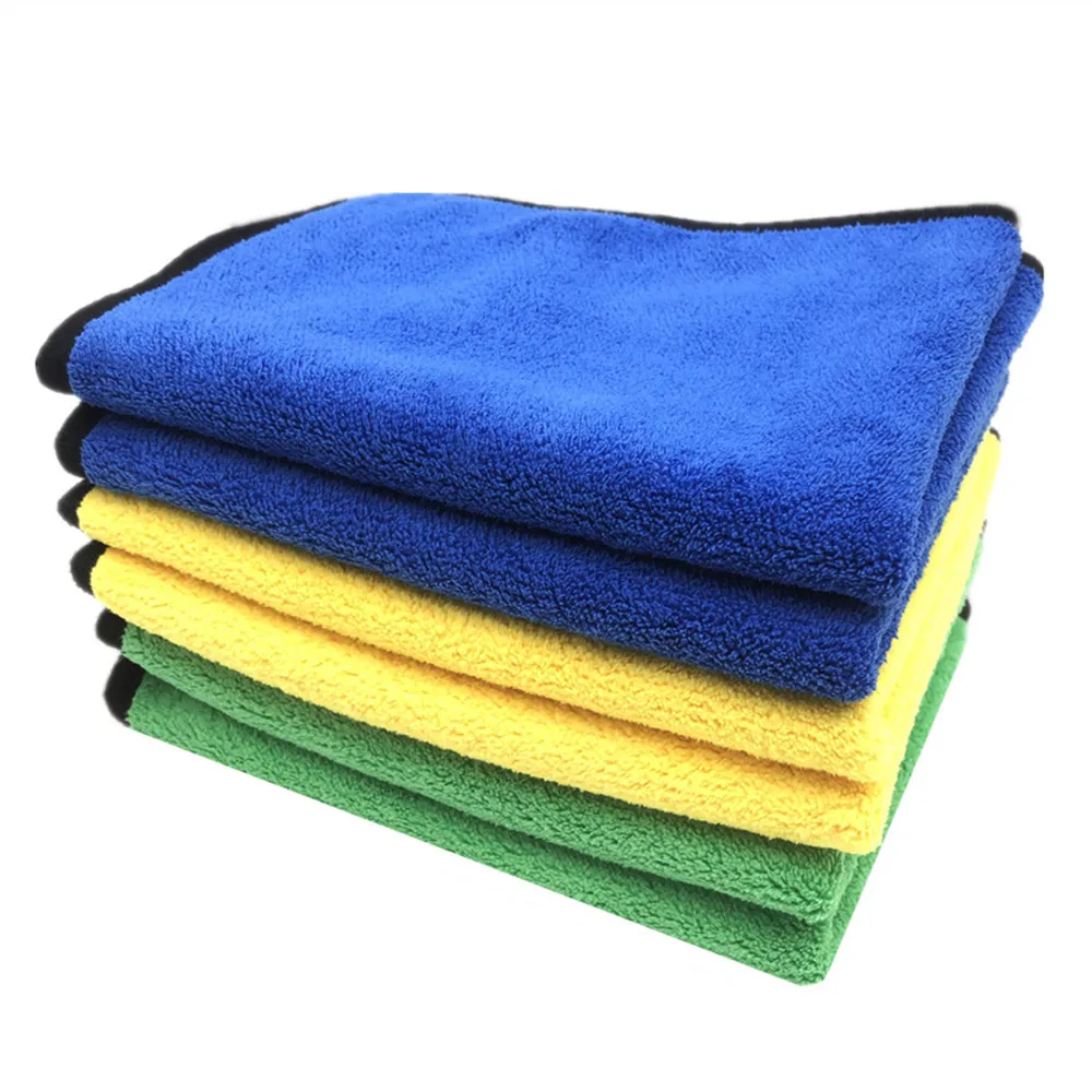 Microfiber Towel Super Absorbent Car Wash Cleaning Drying Cloth Multiple Size Colors Car Motorcycle Household Care Detailing